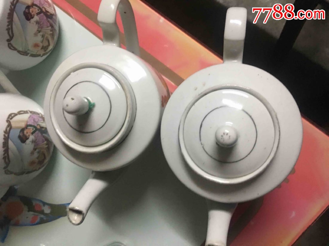 全品七八年代大公鸡壶一对