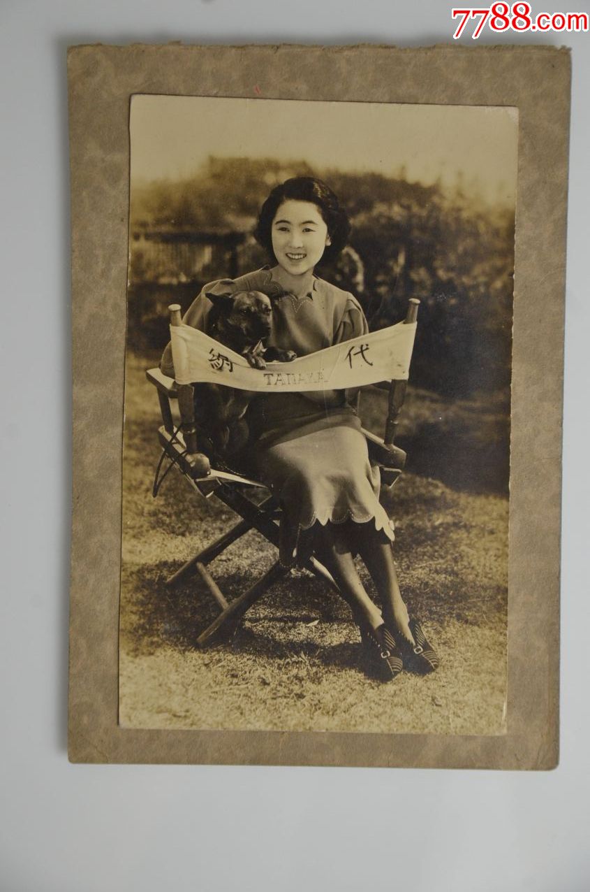 民国-旗袍美女老照片-清晰度高反银