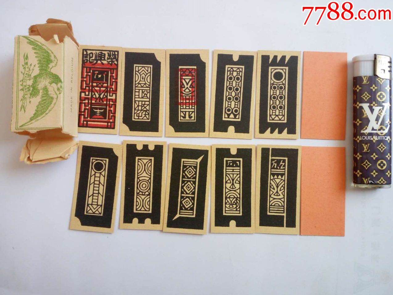 清代默和牌,纸牌,麻将,包装坏了,牌全新,国外回流,60张齐