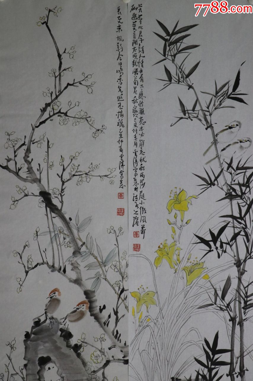 李雲濤著名青年畫家,中國美術家協會會員,天津美術學院教師,花鳥四條