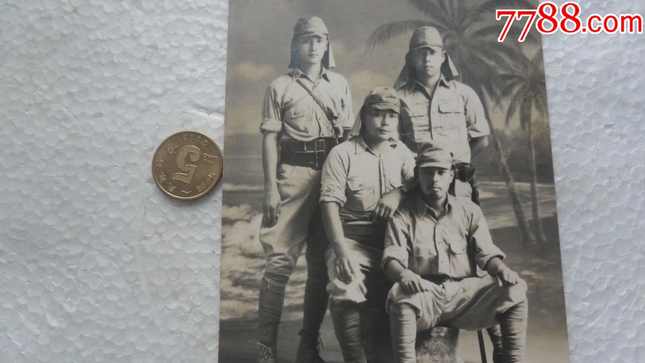 民国侵华日军合影照片