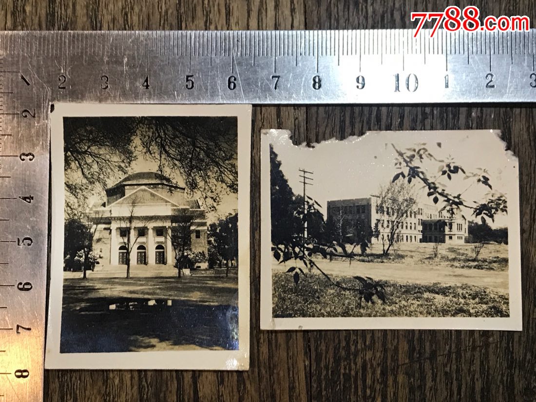 民国时期清华大学礼堂与生物馆,老照片_第1张
