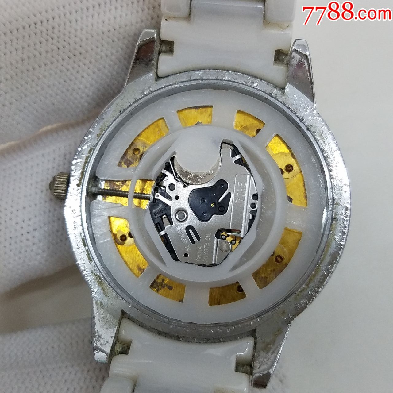 玛莎莉mashali电子男表【陶瓷材质表款】【漂亮天然贝壳纹表盘】