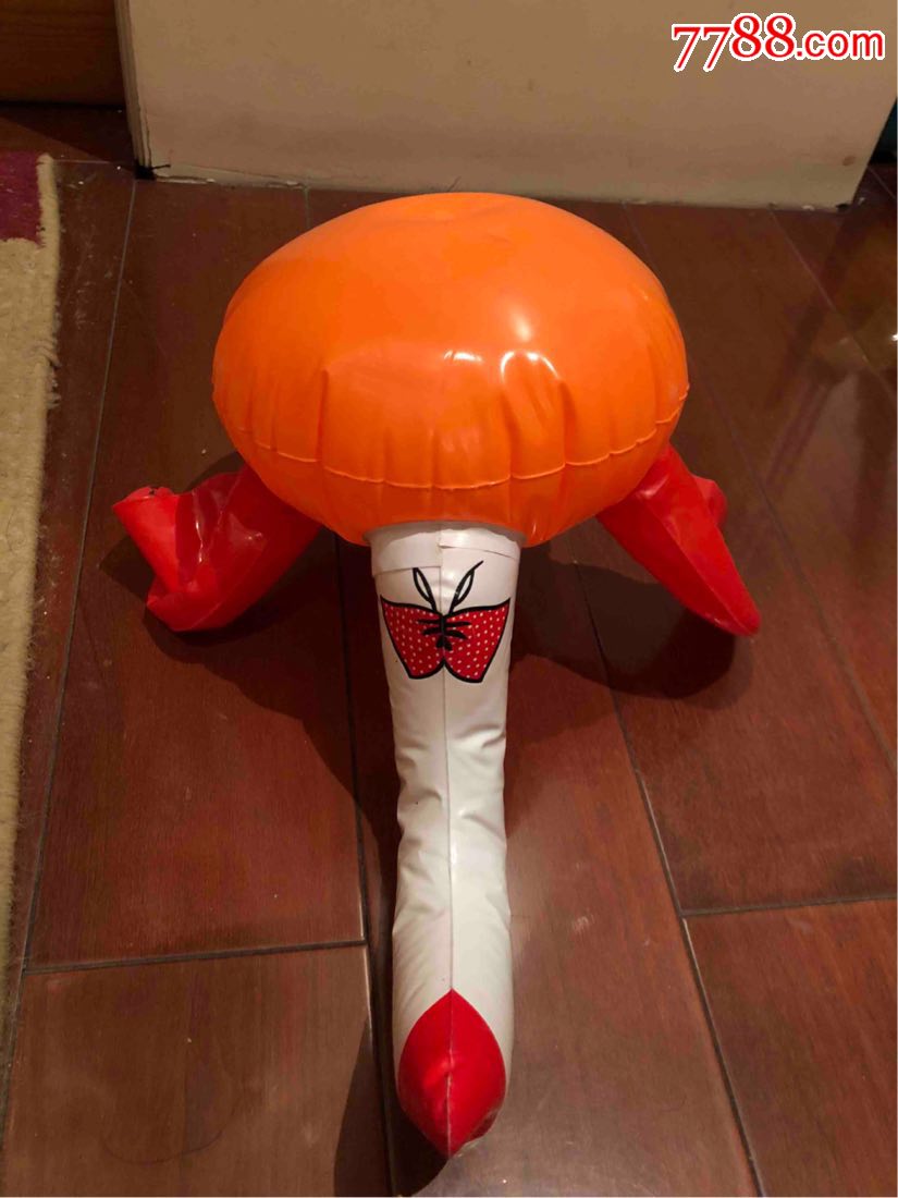 老玩具,儿时怀旧充气玩具,充气天鹅,捏脖子可以发声,无损.