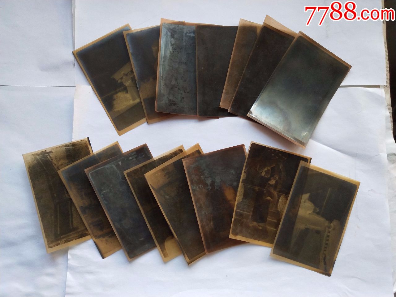 一组精美的民国底片,泛银
