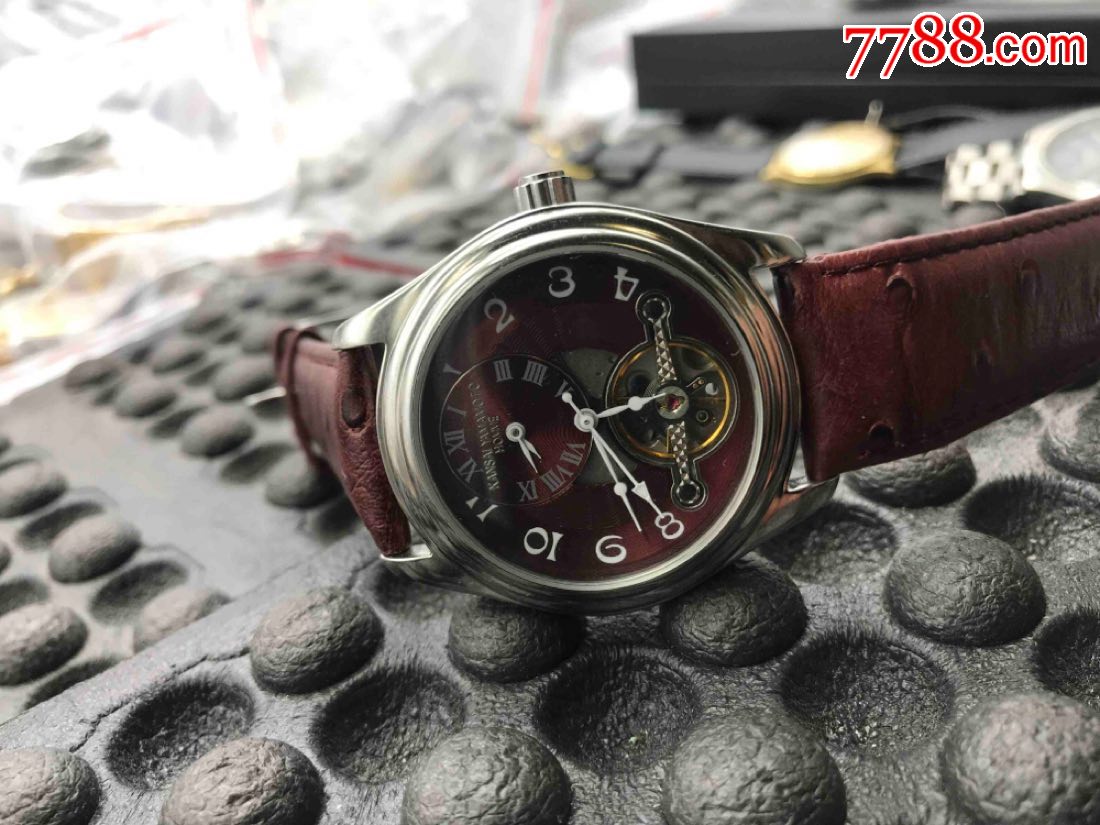 双针盘美品日本kansai-yamamoto男式自动机械表