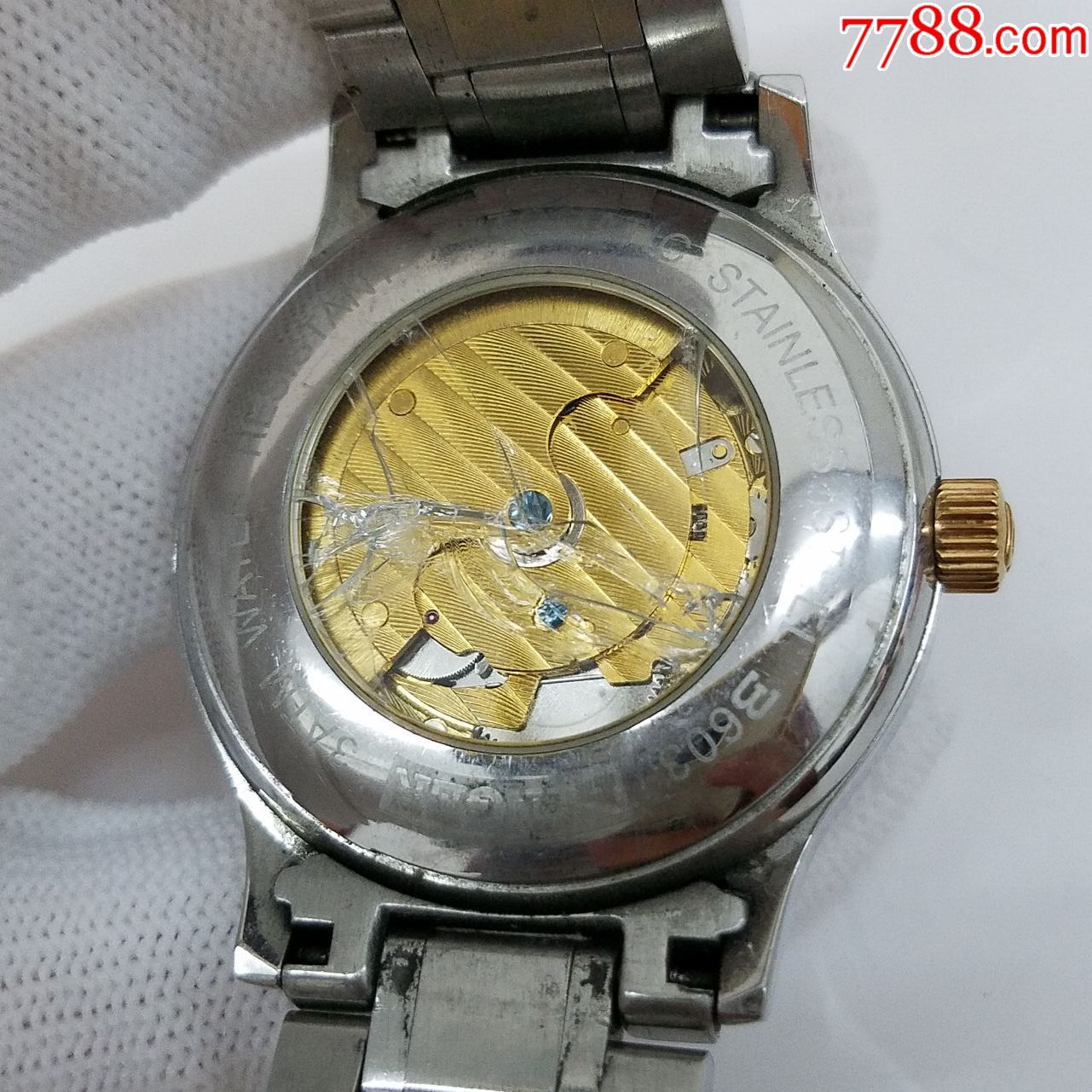 binger宾格自动机械男表【精磨金机芯】【玫瑰间金表款,闪钻刻度,指针