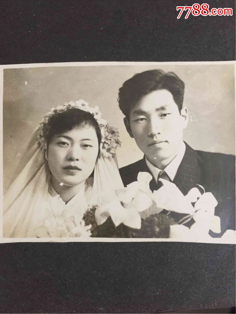 五十年代(結婚照)紀念_老照片_崔志明【7788收藏__收藏熱線】