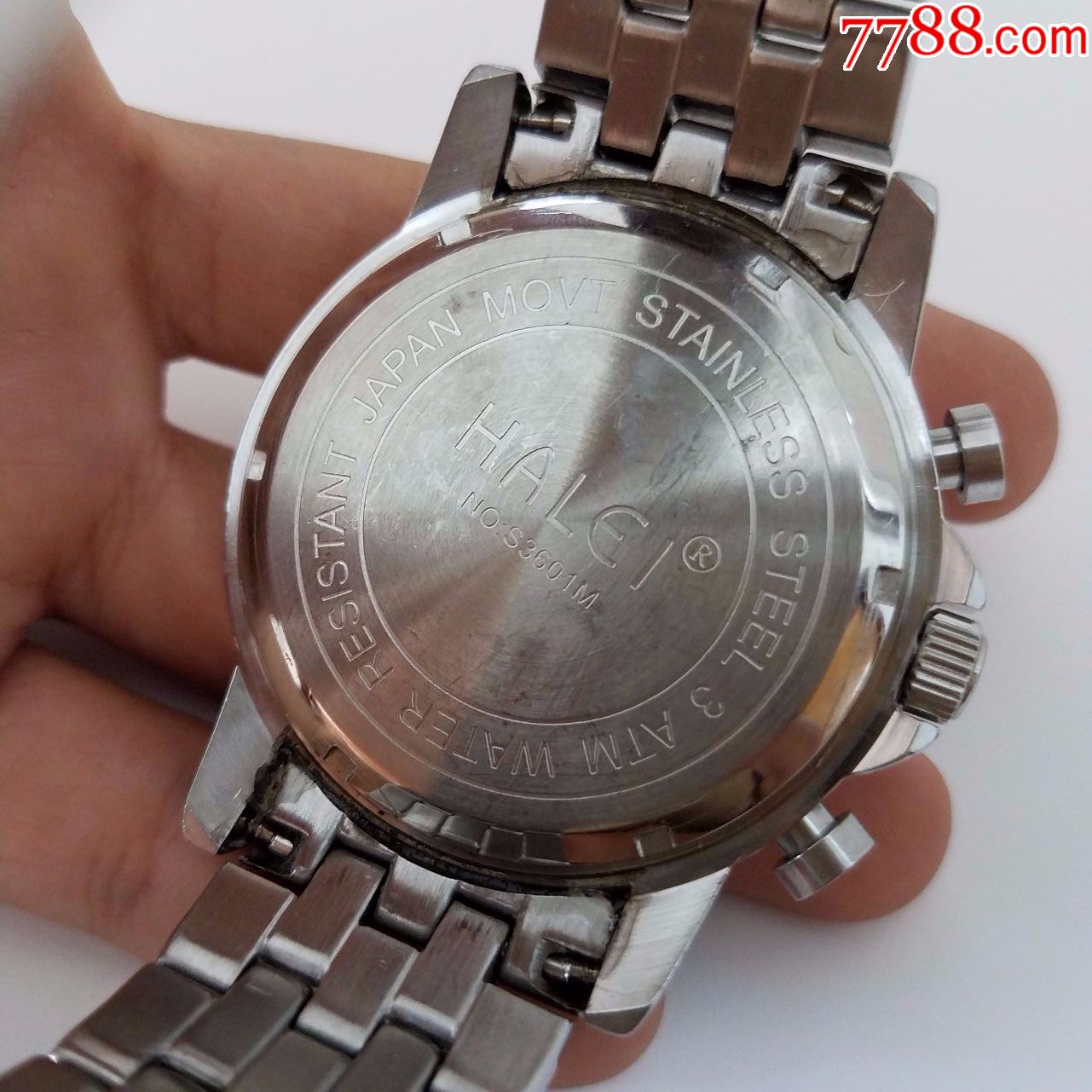 哈雷电子计时男表【夜光漂亮】【高闪刻度】【经典3眼表盘】【走时