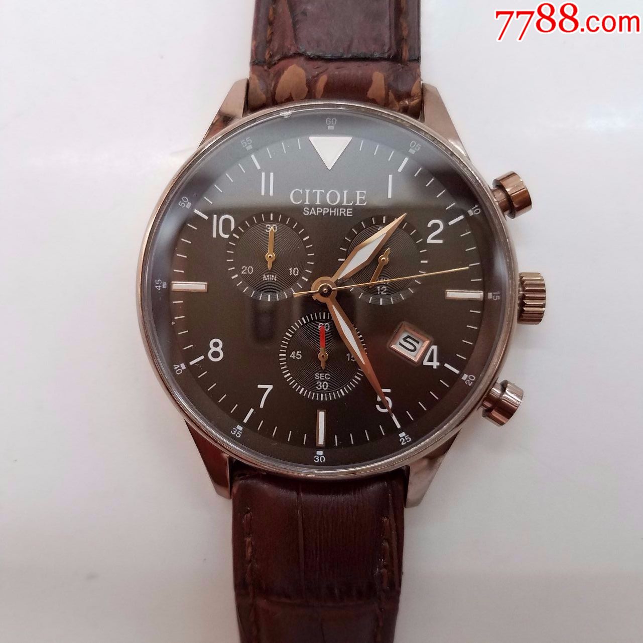 西腾citole电子计时男表【经典3眼表盘】【走时正常,计时好使,日历
