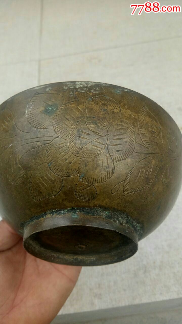 老铜碗,手工打造,满工_价格300元_第5张