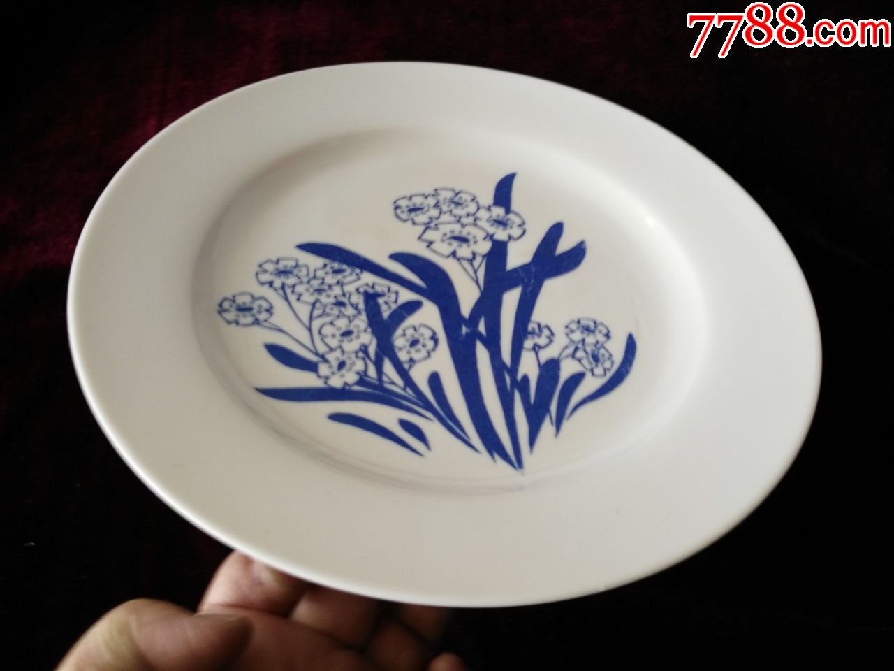 釉下彩---中国沈阳----花卉瓷盘