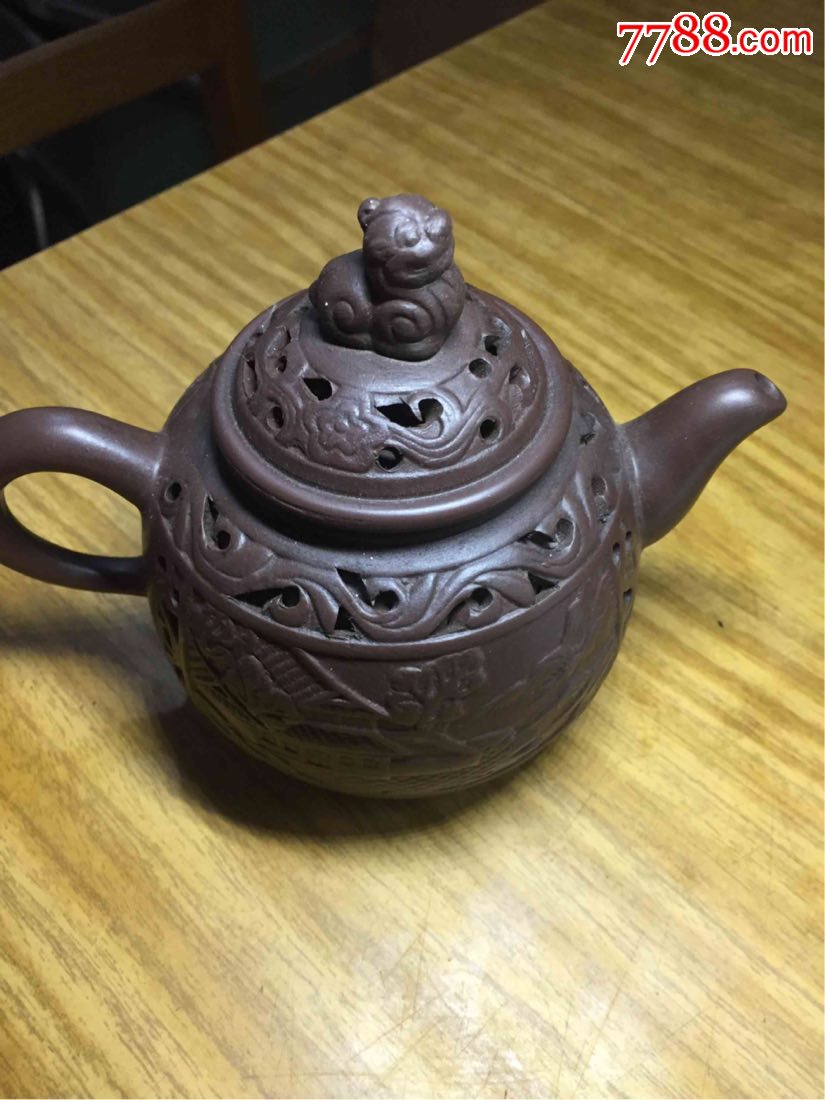 镂空紫砂壶