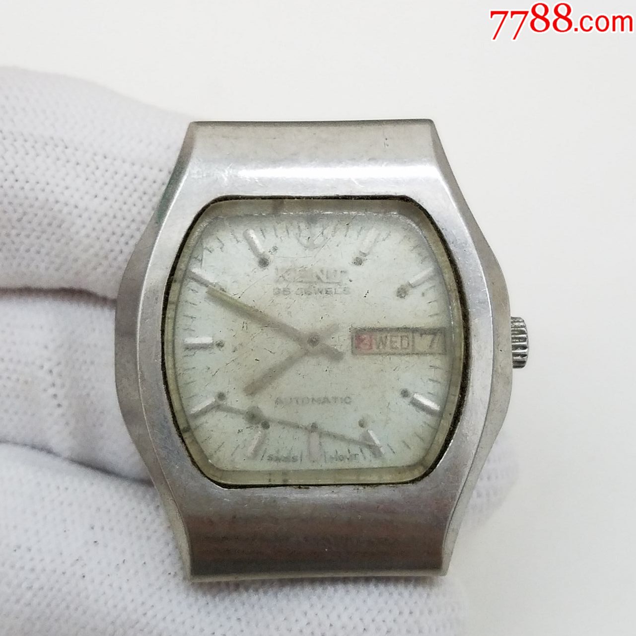 瑞士kent自动机械男表【278⑨-1机芯】【不走,晃晃秒针在抖动】,手表