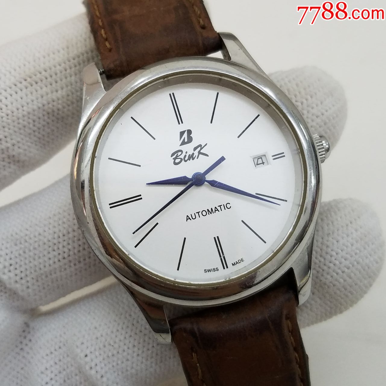 宾刻bink自动机械男表【金机芯】【烤蓝指针】【透明底盖】【能走时】