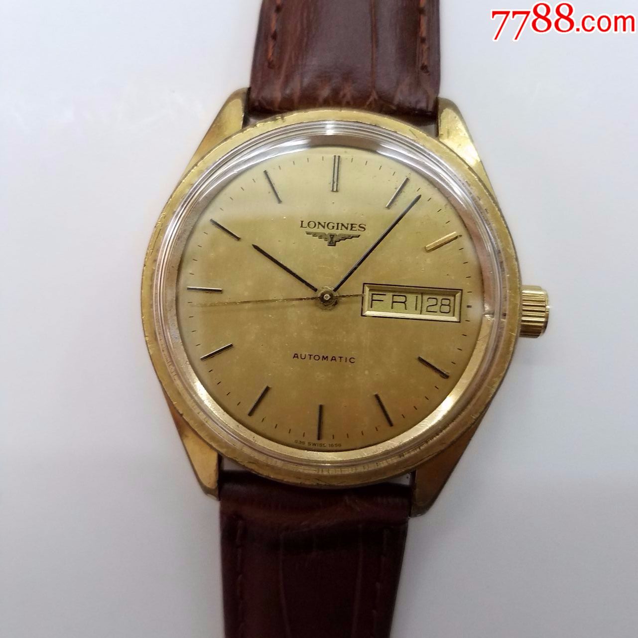 瑞士浪琴自动机械男表【2836-2精磨机芯,机芯光亮】【能走时,日历好使