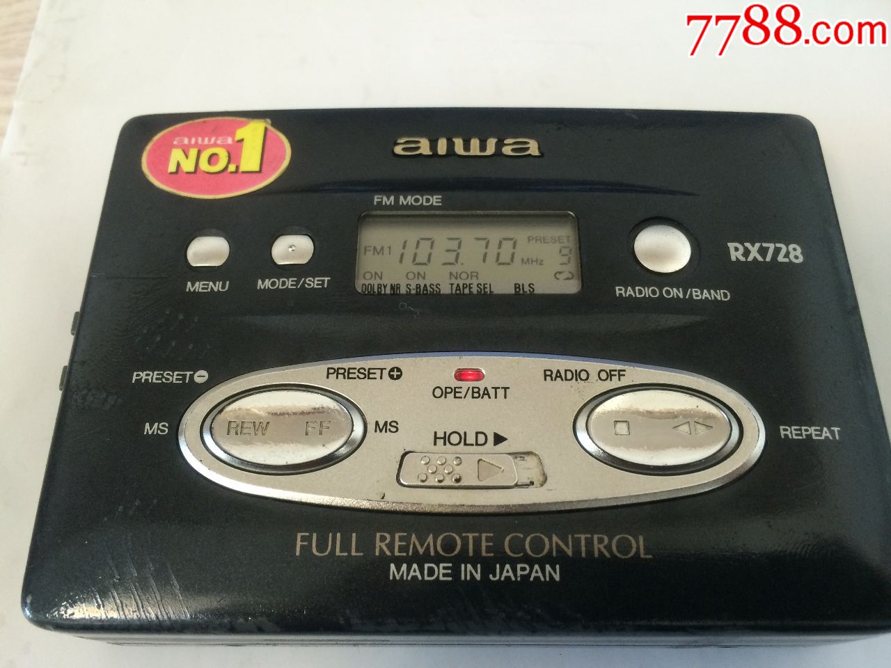 一台AIWA,爱华RX728收放磁带机
