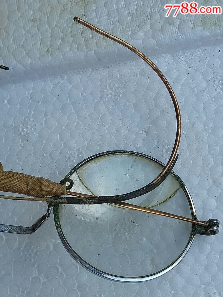 民国平光,高度两用型金丝眼镜,品相如图