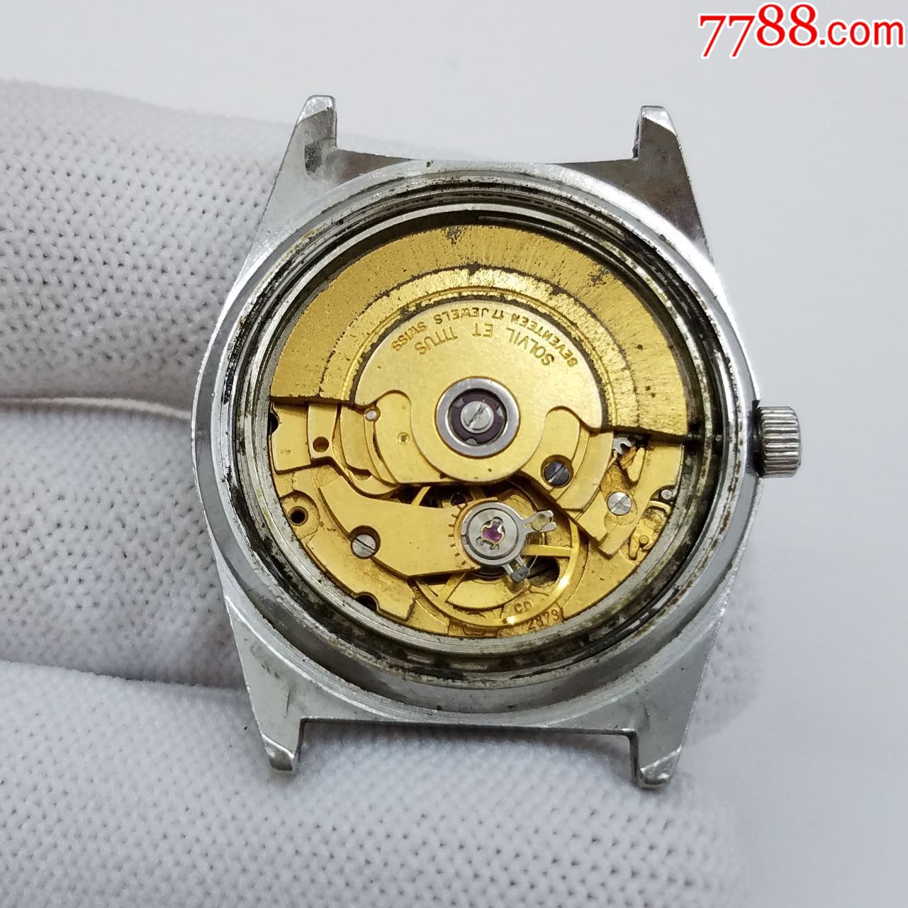 瑞士铁达时自动机械男表【2873金机芯】【立体刻度】【能走时】【日历