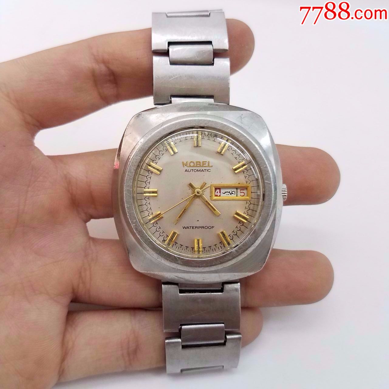 瑞士nobel自动机械男表【278⑨-1金机芯】【独特天圆地方表壳】