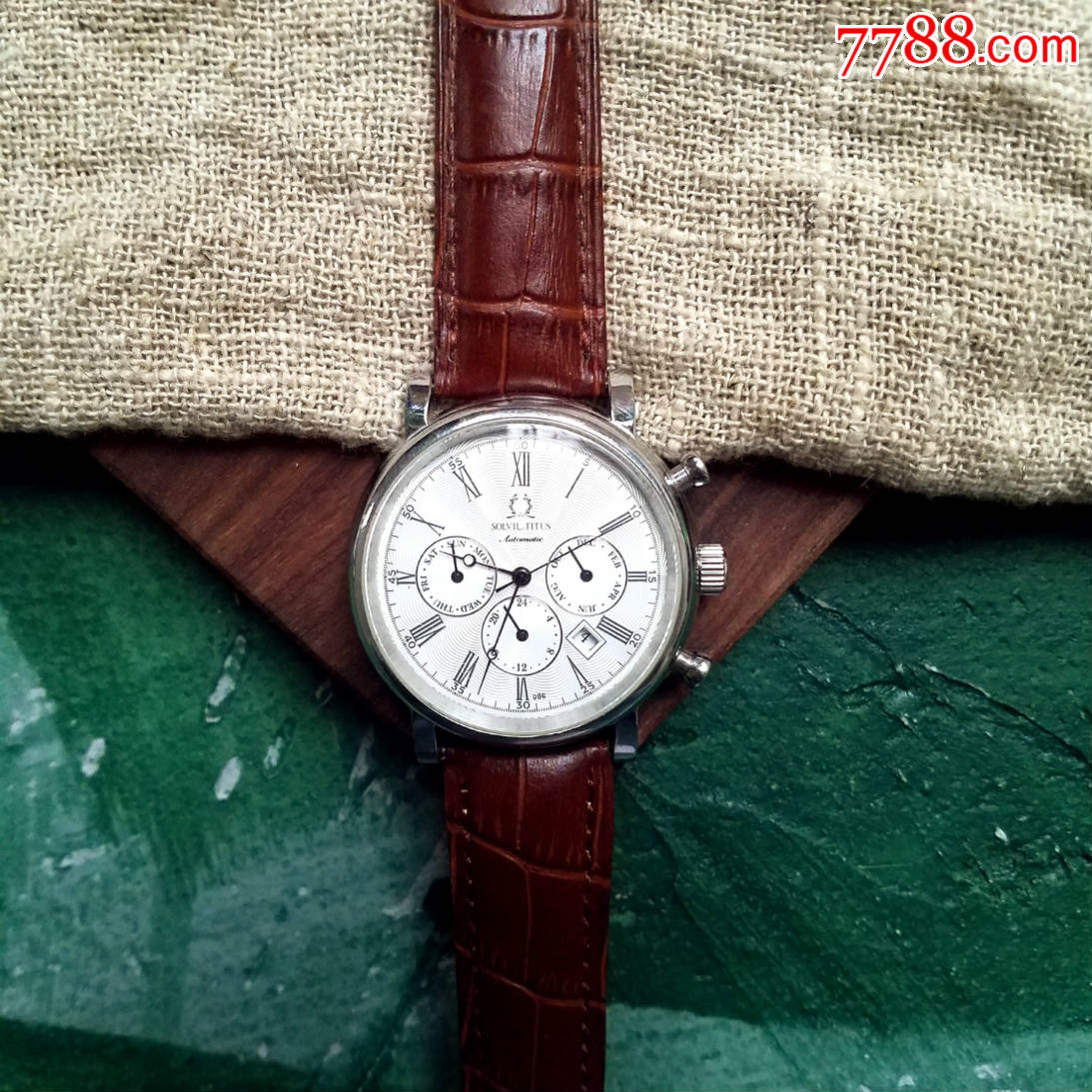 经典复古造型!】titus铁达时-天长地久系列-自动机械男表
