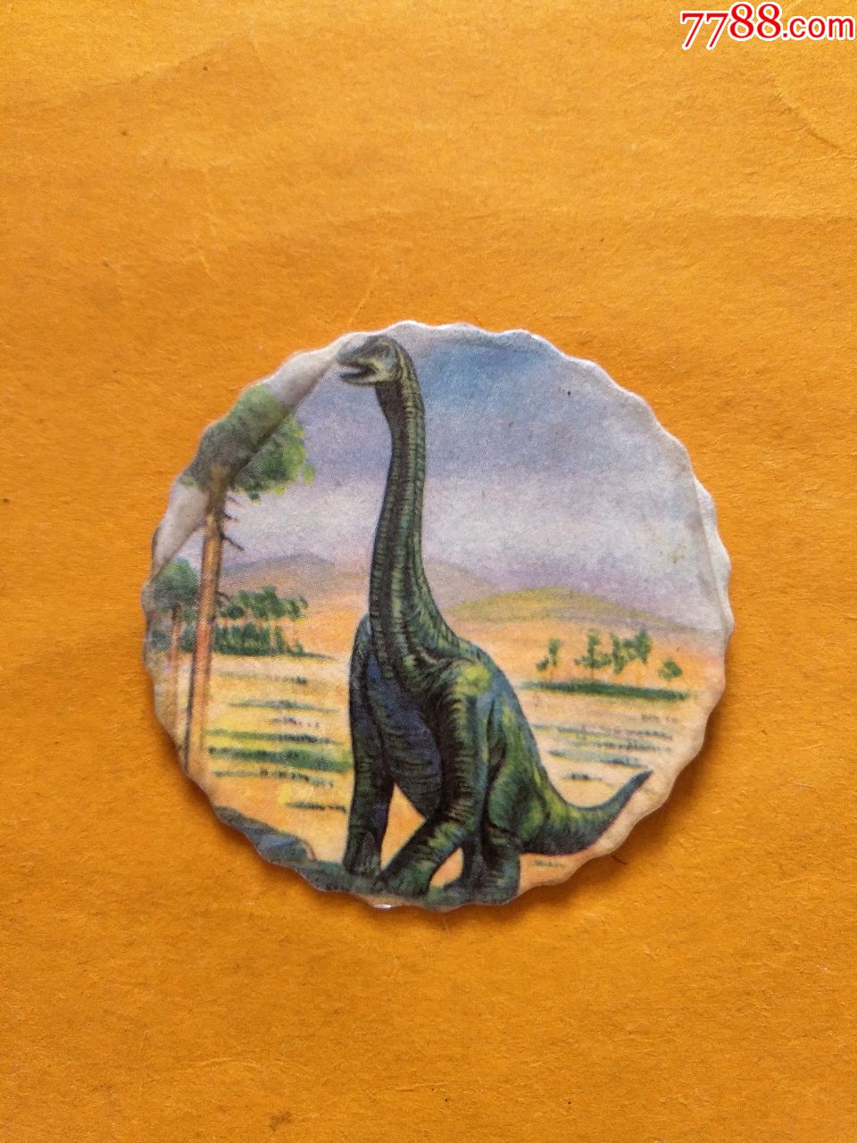 小浣熊花边恐龙圆卡腕龙一张