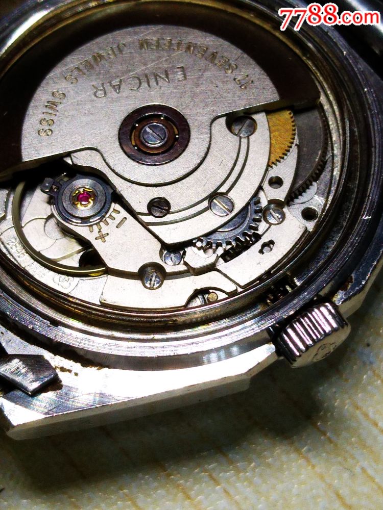 老古董老表收藏enicar英纳格2846机芯机械自动手表腕表