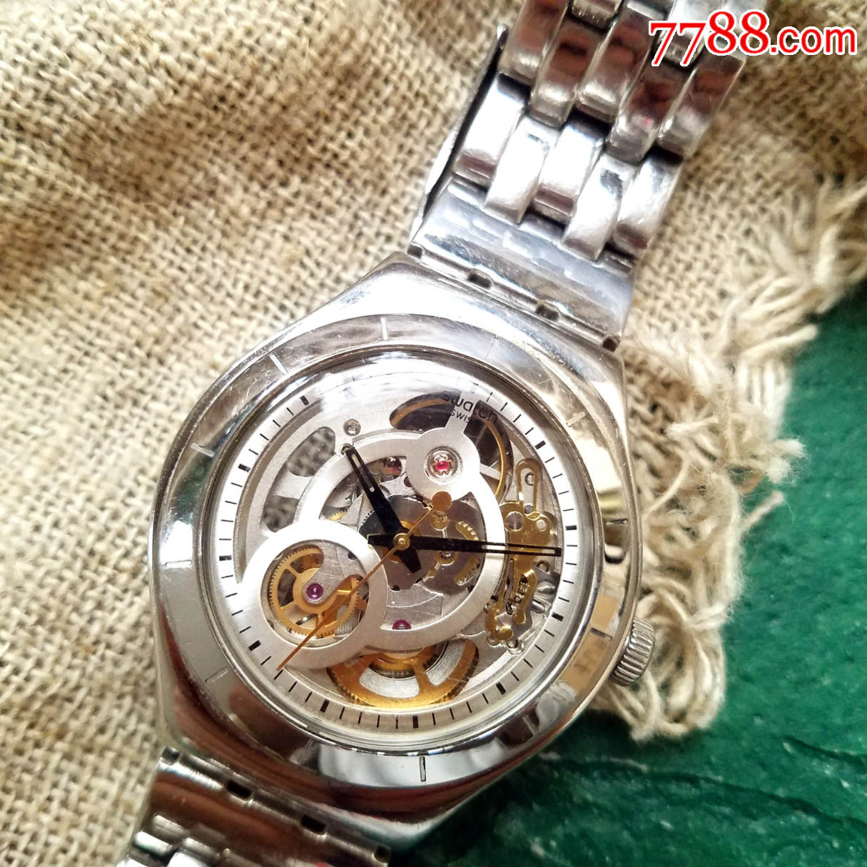 镂空设计】【瑞士v8认证机芯】瑞士swatch斯沃琪骨干系列自动机械男表