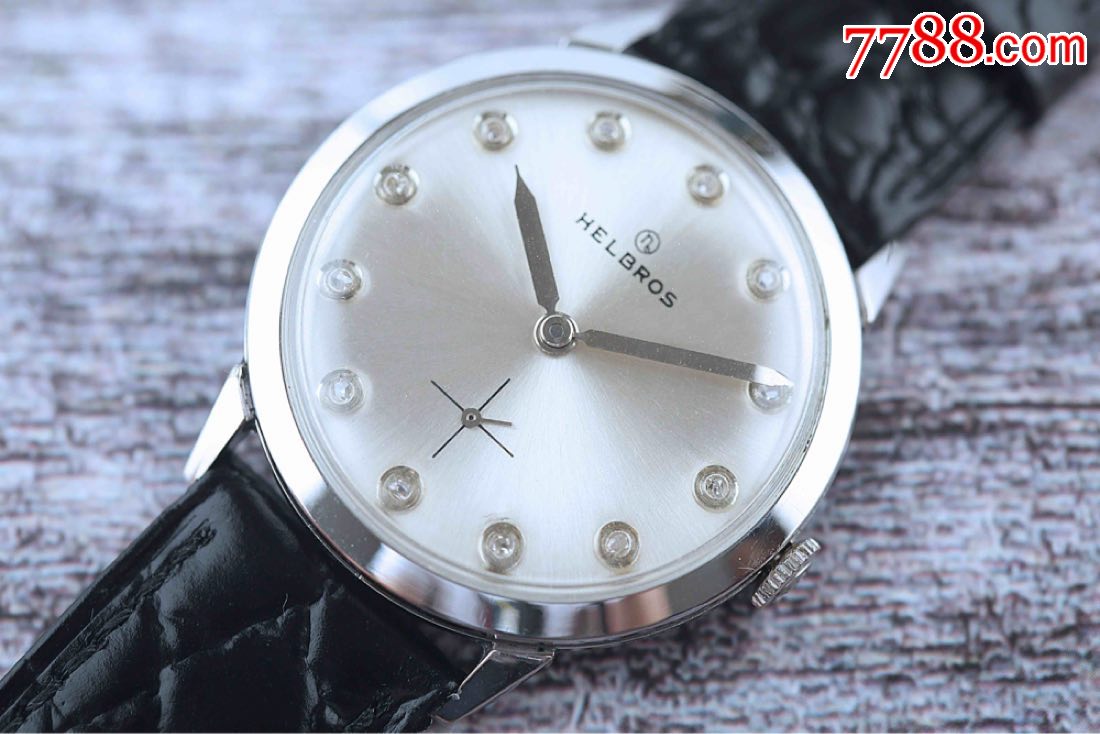 德国小众名表赫尔布洛斯helbros古董表古典冰花刻度比肩库存_手表