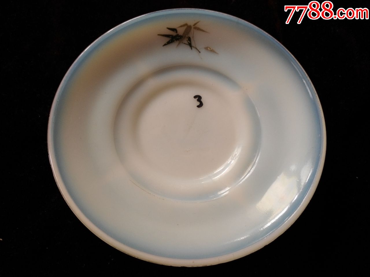 中国制造-雪花牌/墨竹图案玻璃碟