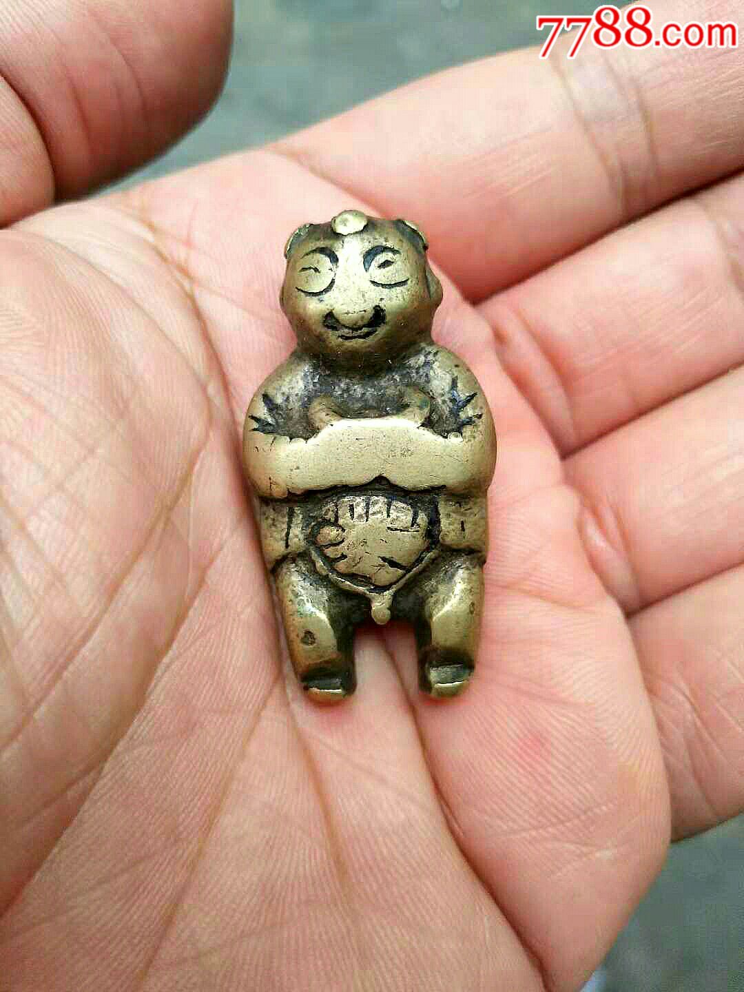 明清厚重个大小铜人