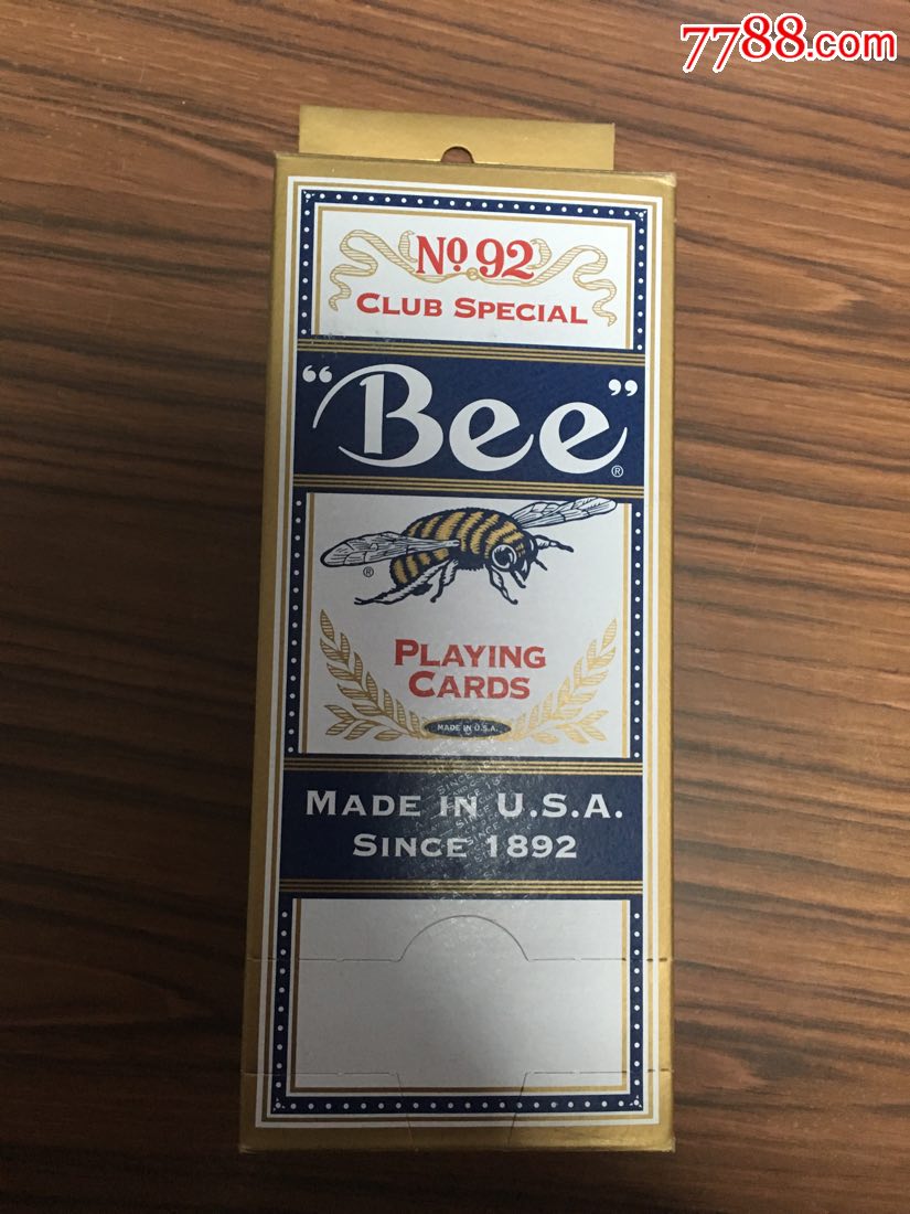 美国bee蜜蜂扑克牌一盒12副扑克牌beeno92