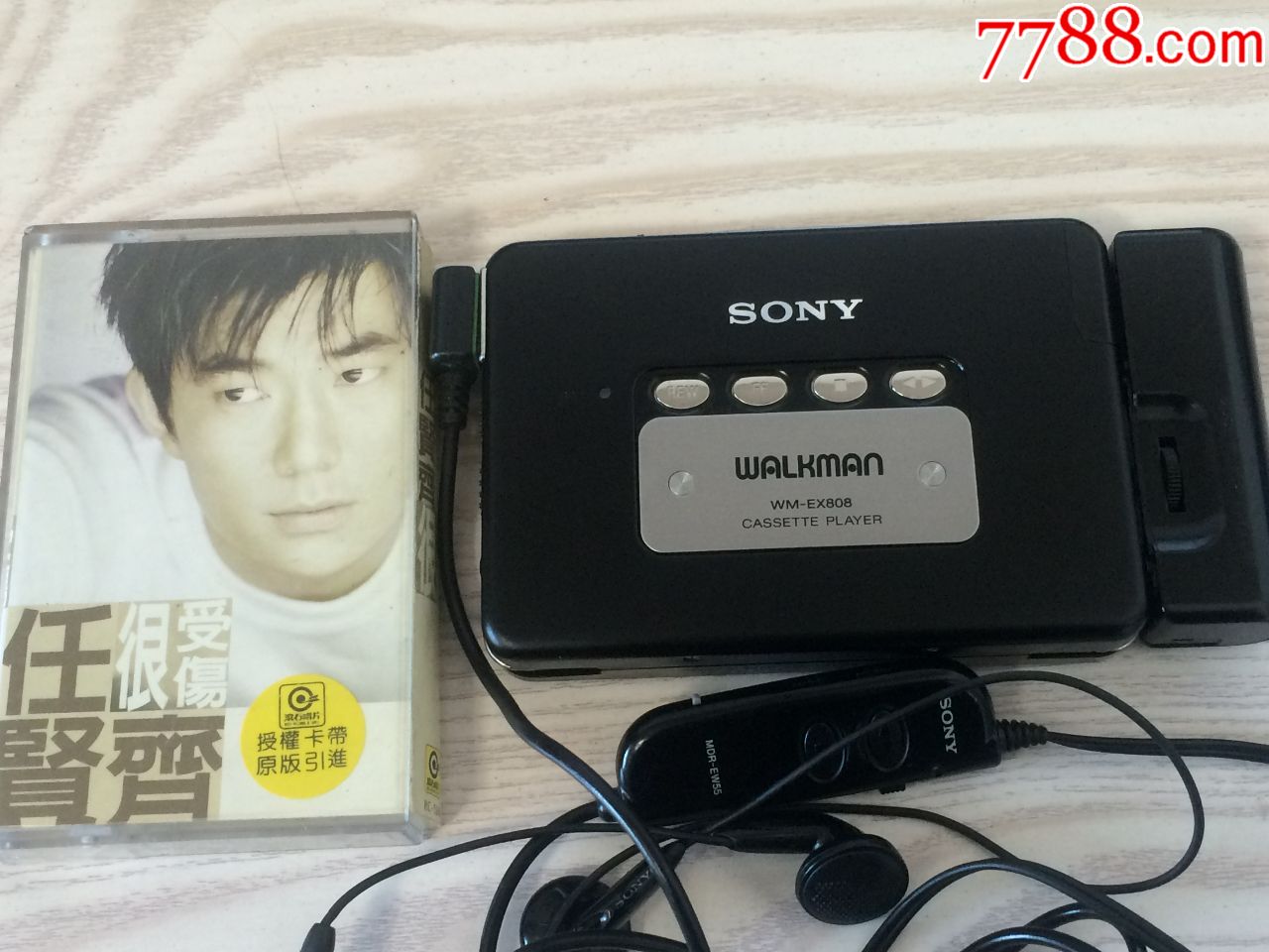 一台经典收藏Sony索尼WM-EX808磁带机随身