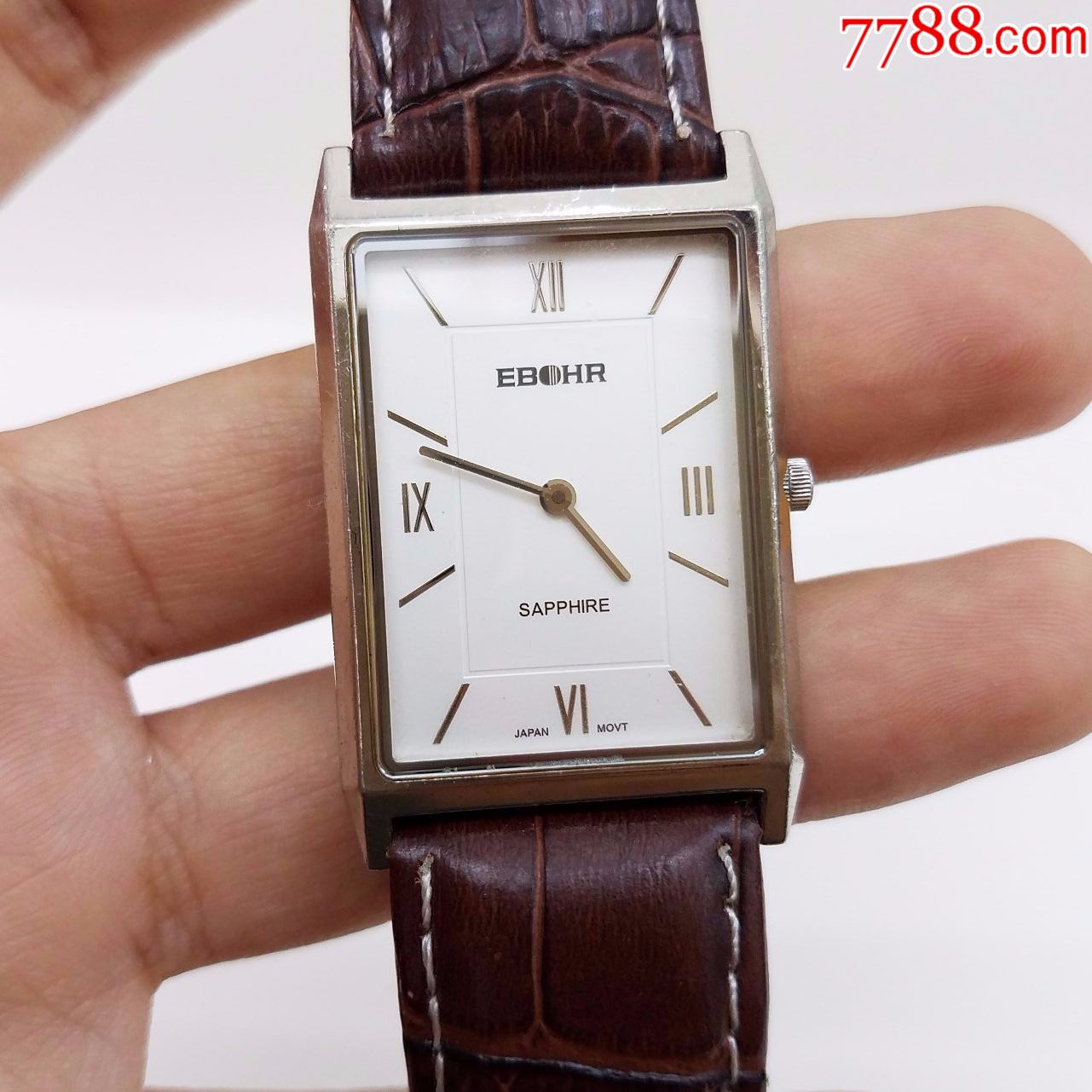 依波电子男表【优雅简约表款】【独特方形表壳】【复古罗马间字钉刻度