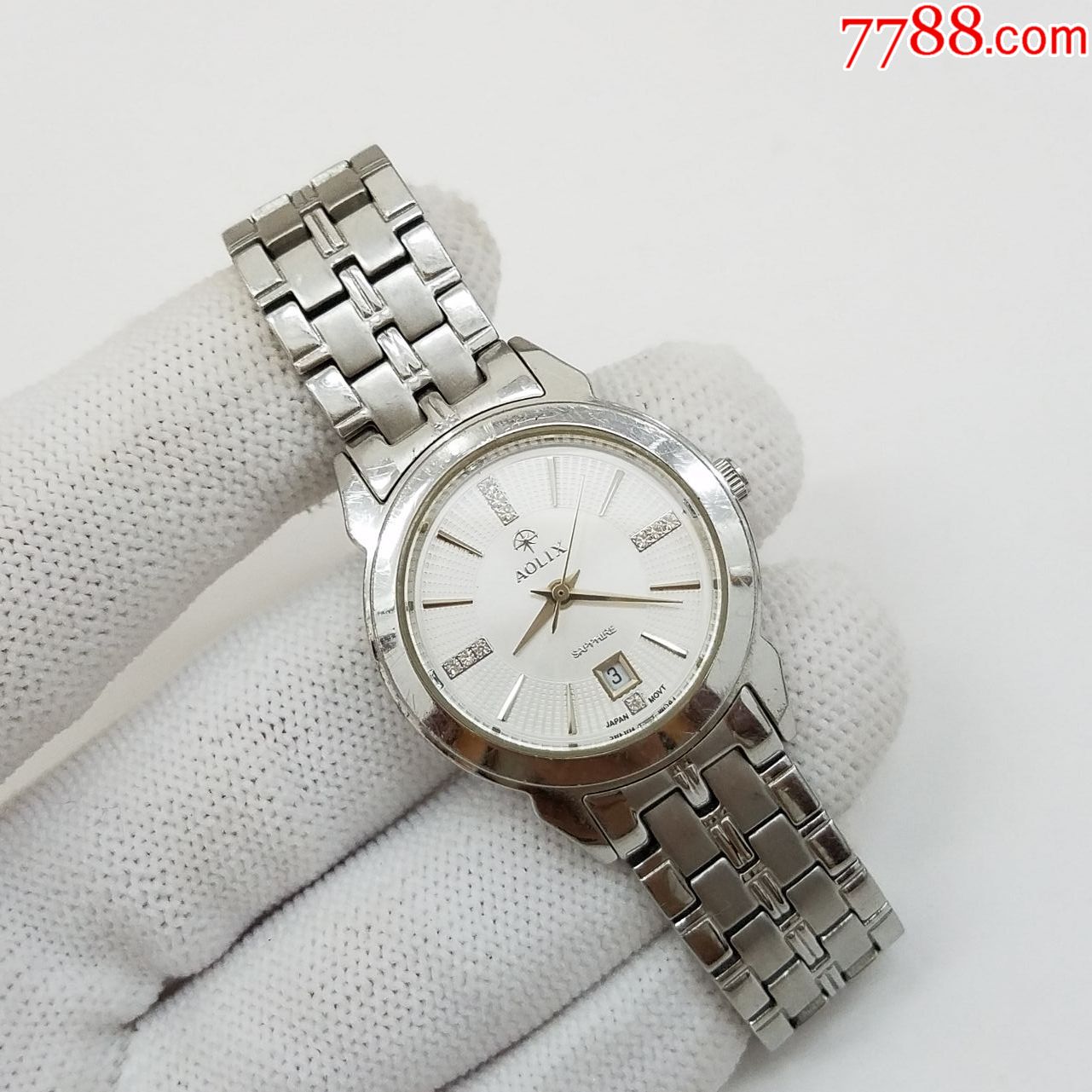 奥历士电子女表【闪钻刻度】【走时正常】【日历好使】,手表/腕表_第3