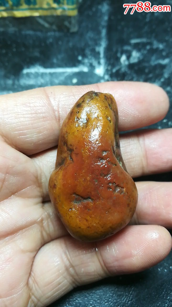 寿山独性带黄皮牛蛋石(硬度2.5,易下刀)