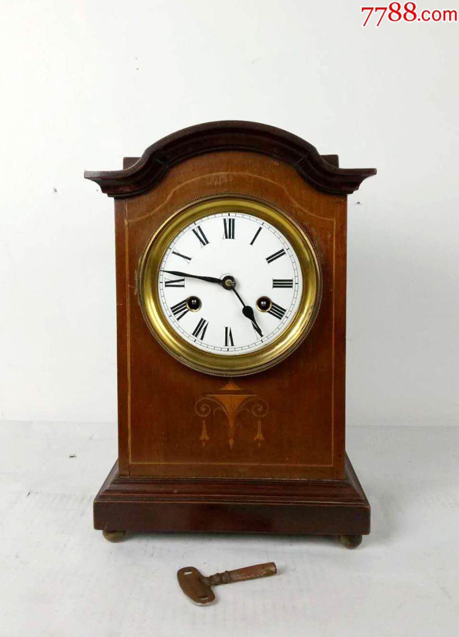 德国名牌【宝星荣汉斯】古董台式座钟