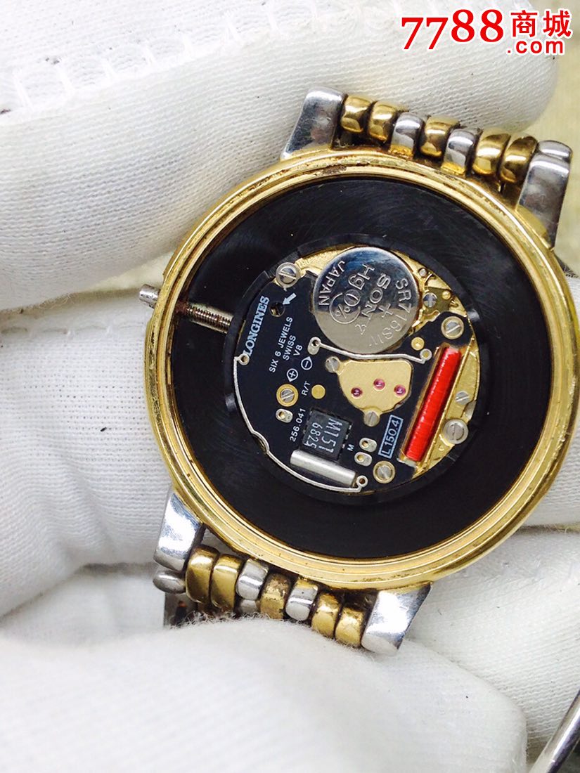 罕见品间金【全原装6钻浪琴经典男士石英机芯腕表】【.赤壁珍藏】