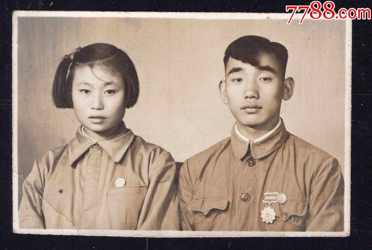 50年代解放军老照片1张(尺寸约4.8*7.2厘米)