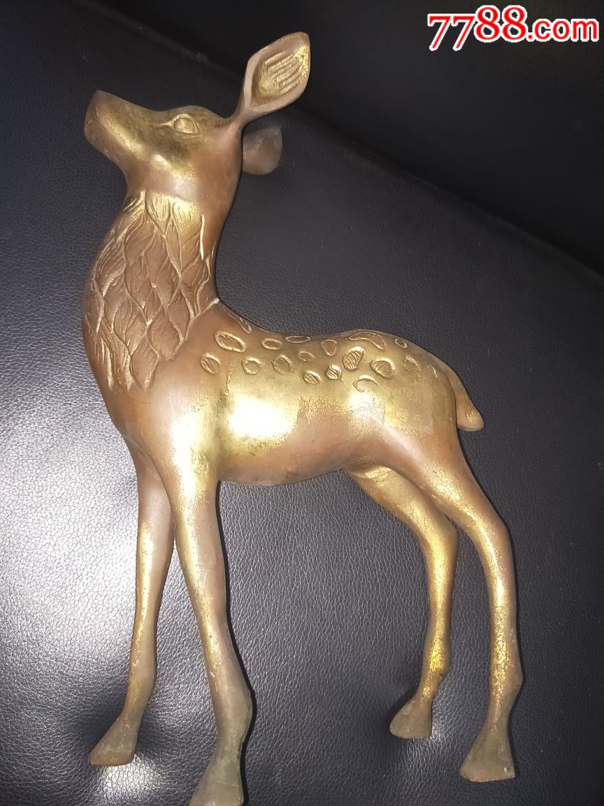 慈禧最爱的鎏金铜鹿铜摆件鹿是正义善良吉祥的化身鹿是权力和爱情的