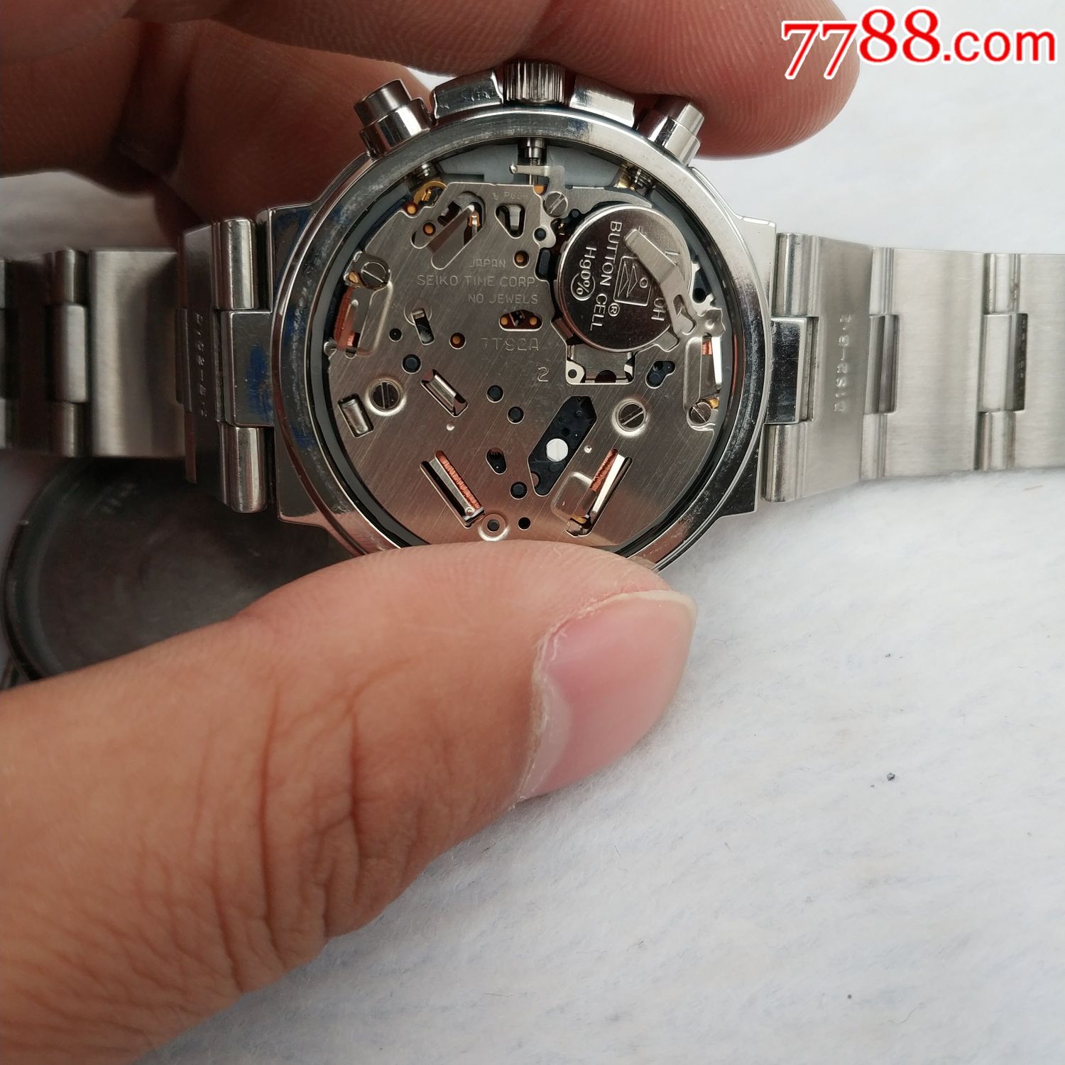 极品精工7t92多功能计时女表故障品