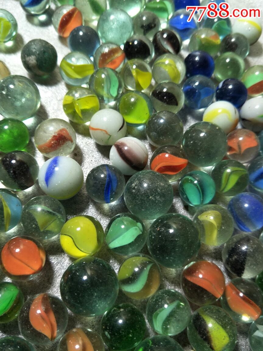 老玩具,玻璃球150个