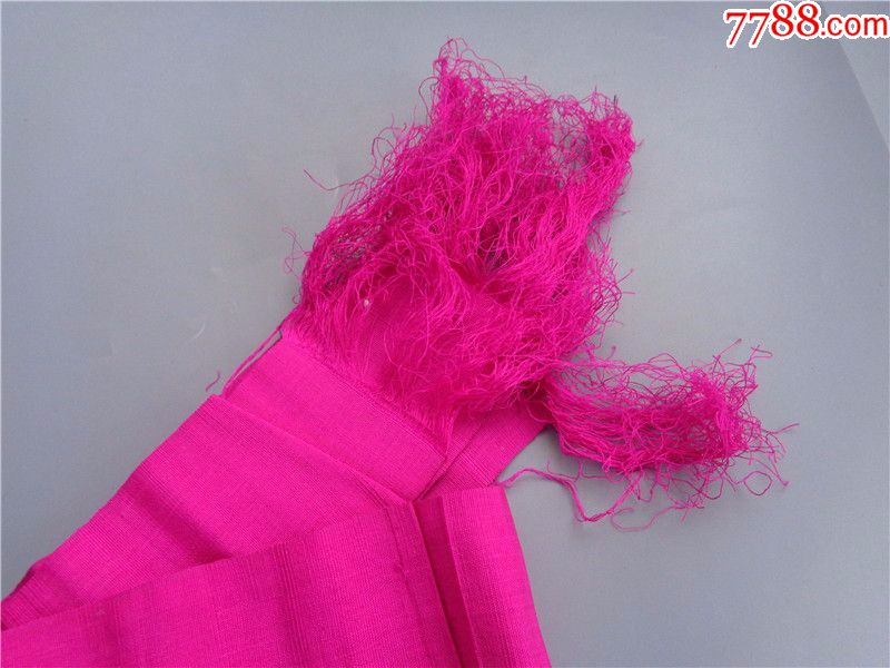 民国时期出嫁女子缠腿用的红带子一对