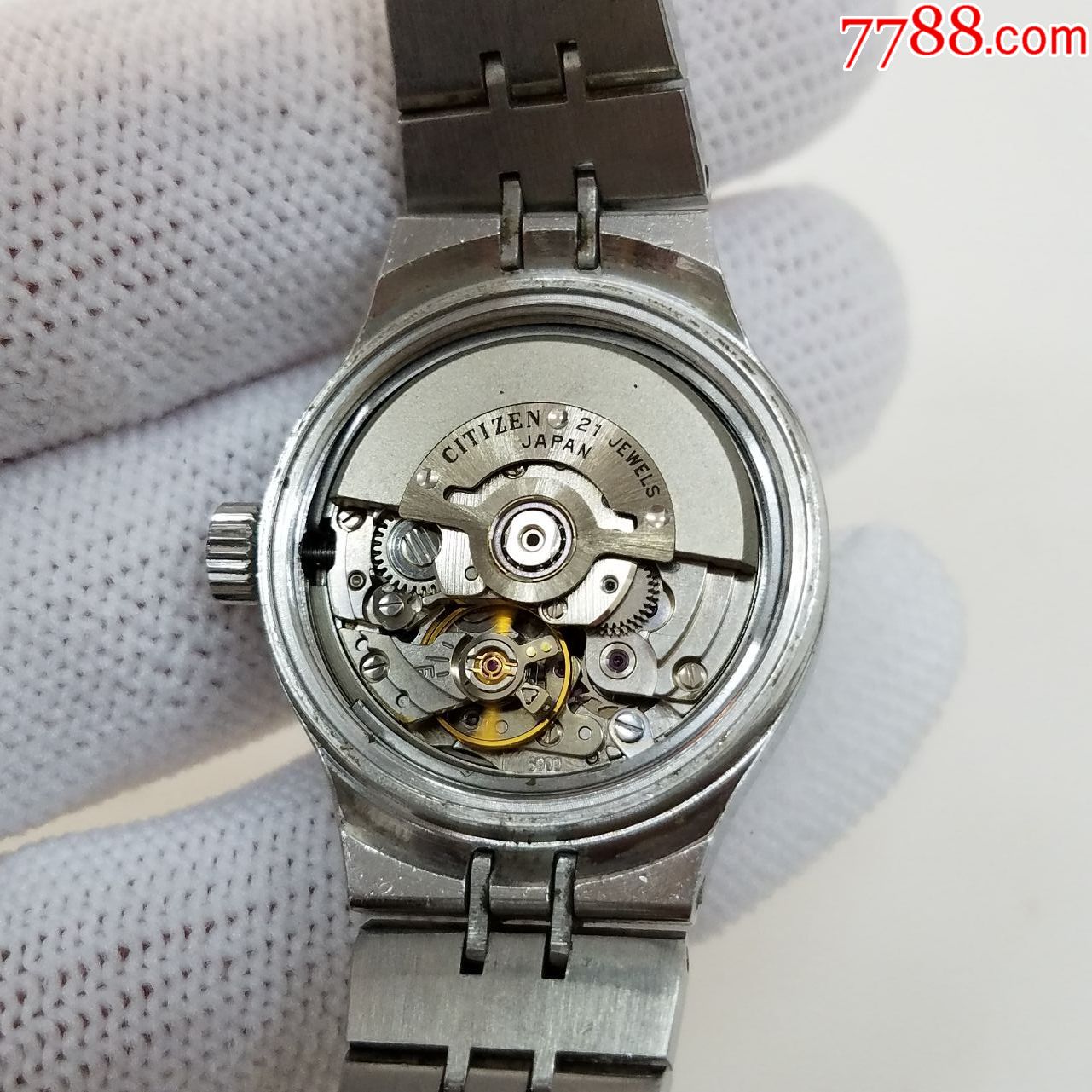 日本西铁城v2系列自动机械女表【机芯新净】【天空蓝鹅蛋型表盘】