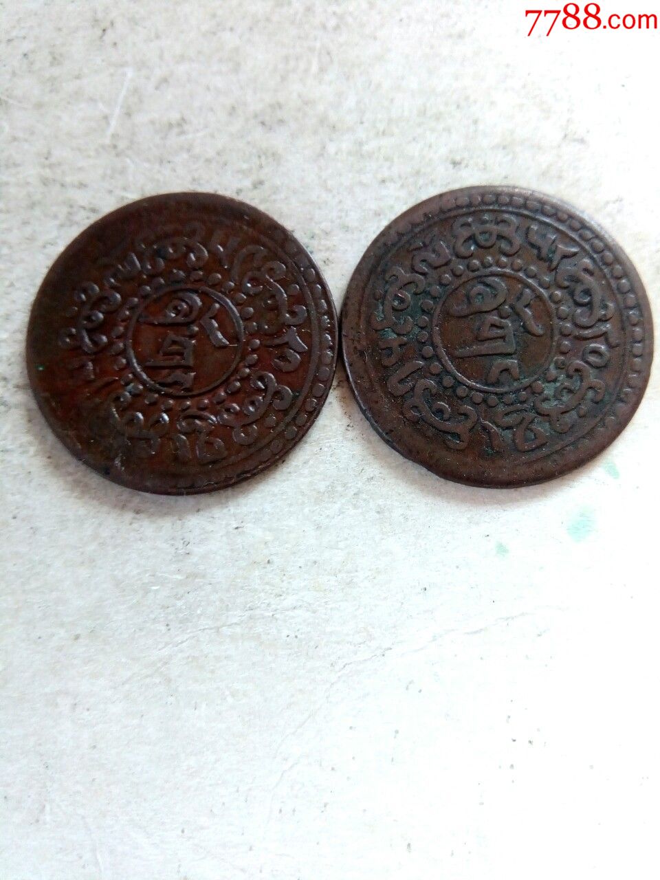 西藏流通藏币一对,品相完好,绝对保真