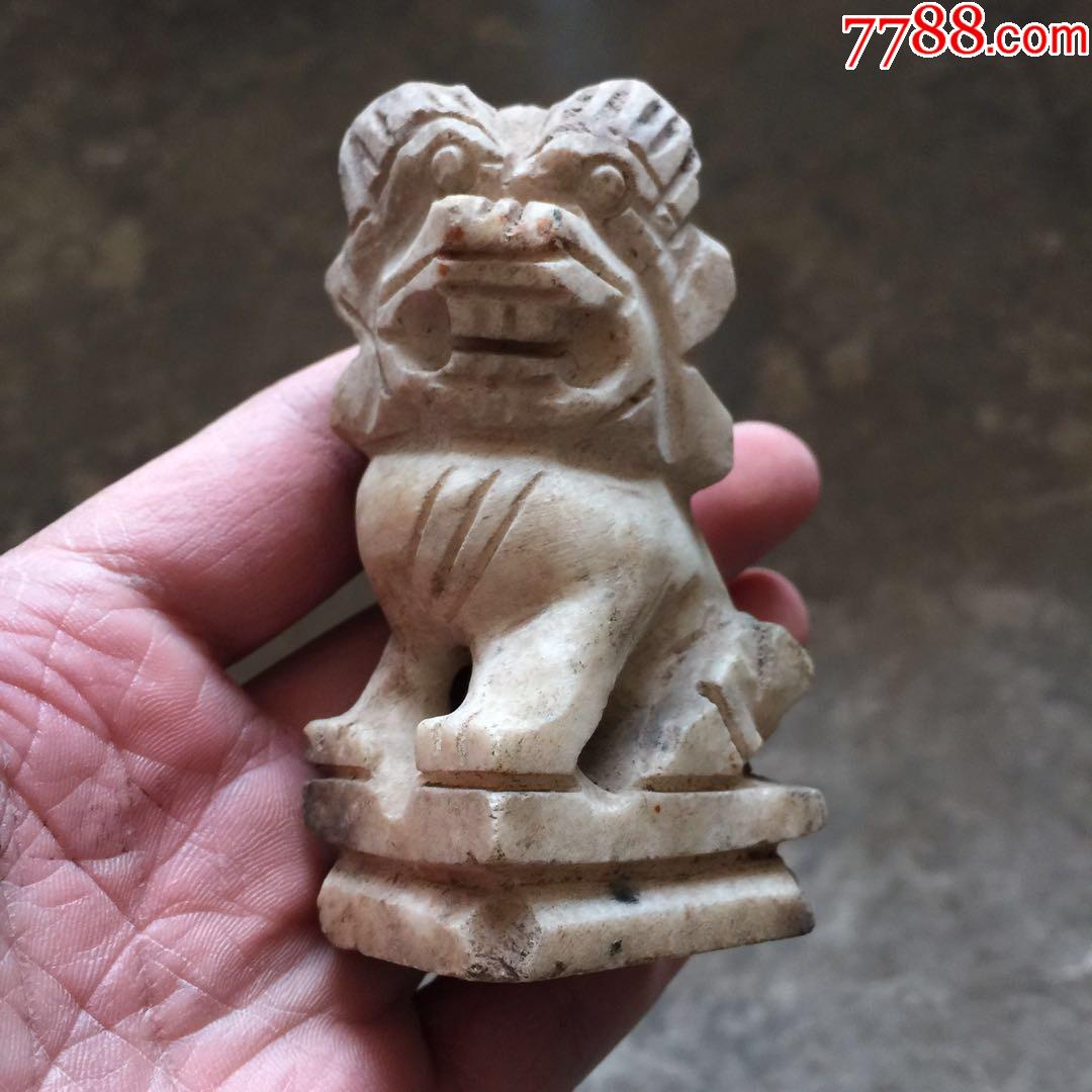 汉白玉狮子一个:面带喜感:一见就笑(限一天)