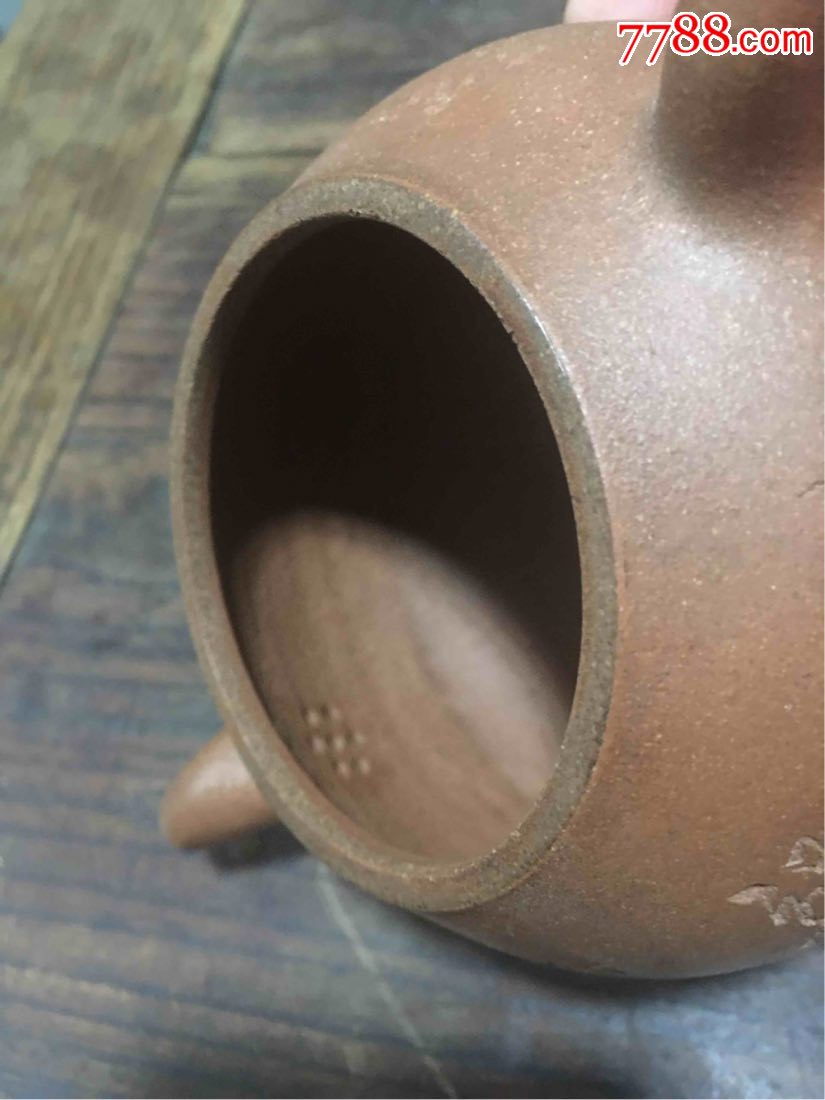 宜兴紫砂(建明制陶)工艺美术师吴建明全手工制作350cc原矿降坡泥容天