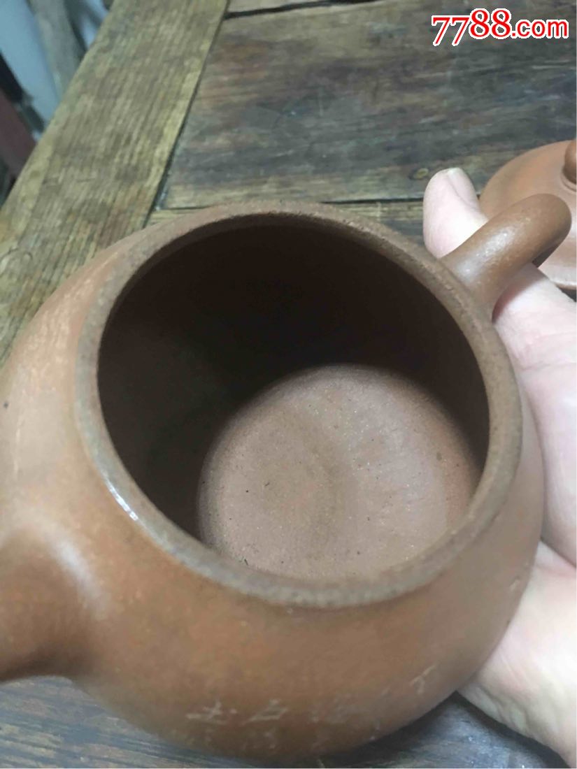 宜兴紫砂(建明制陶)工艺美术师吴建明全手工制作350cc原矿降坡泥容天