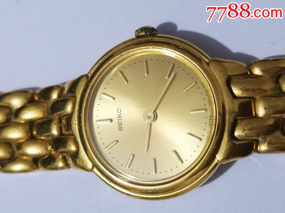 【手表】精工seiko金色石英表