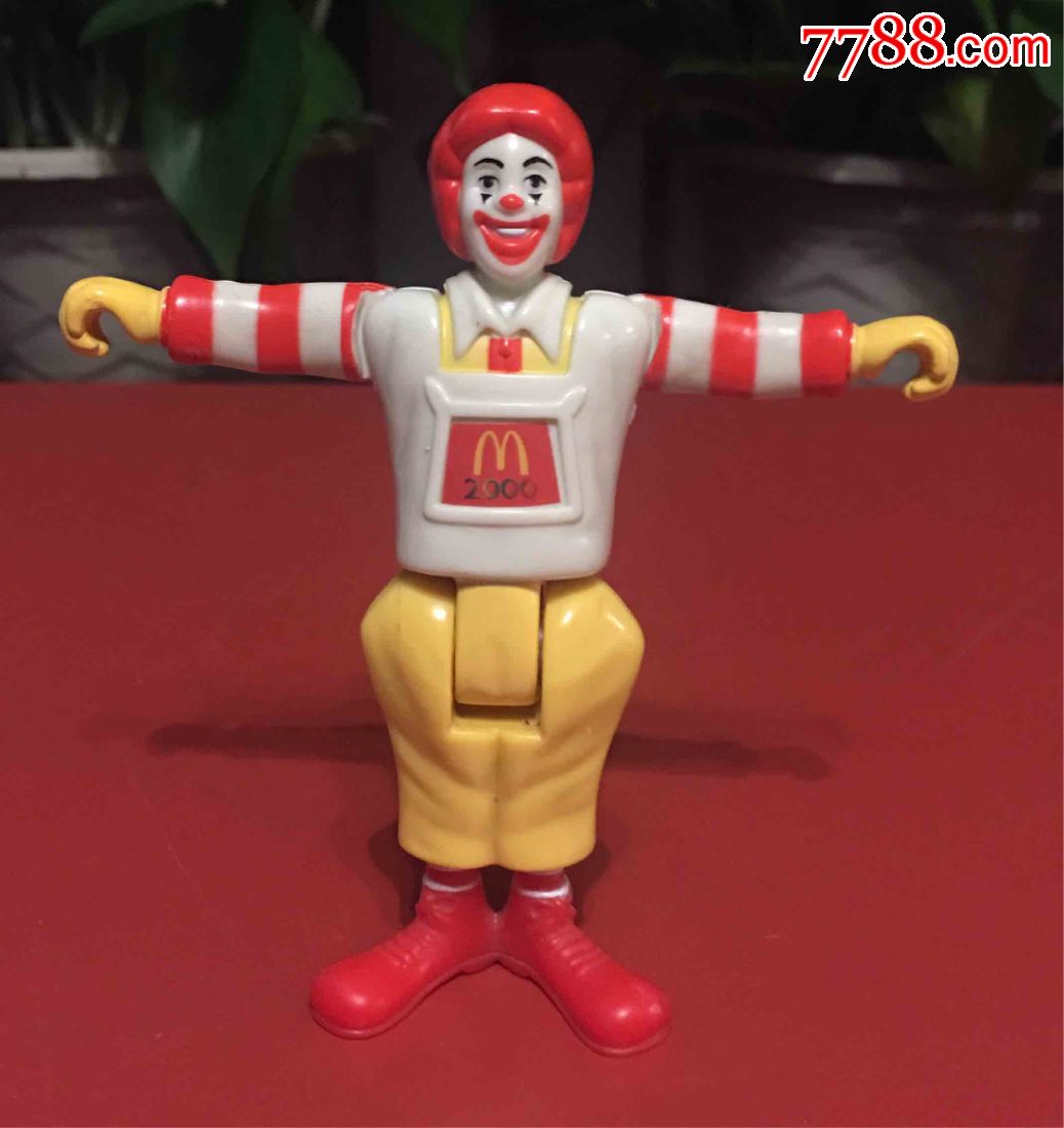 2000千禧年版,麦当劳小玩具,上发条后麦叔叔上肢会动